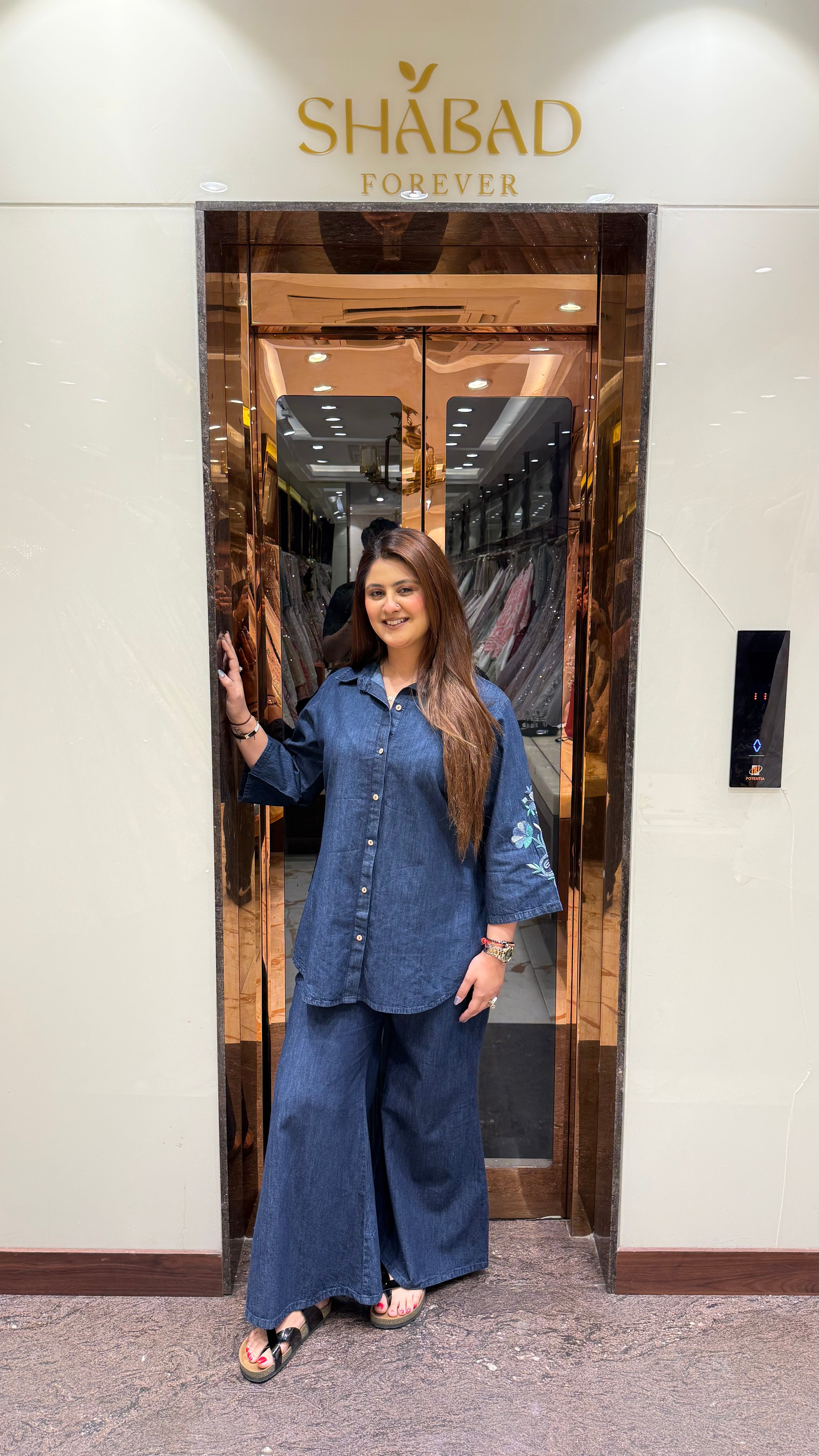 SIDYA DENIM CO-ORDSET