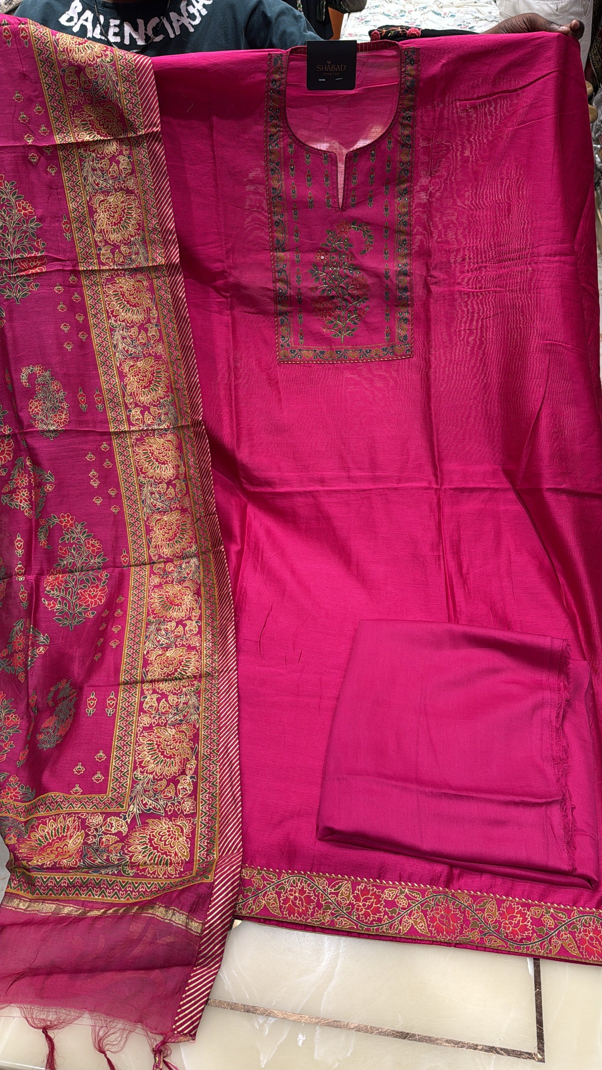 Maheshwari Cotton Unstitched Suit
