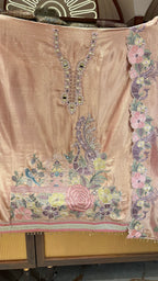 MOR-E-BAGH SHIMMER UNSTITCHED SUIT