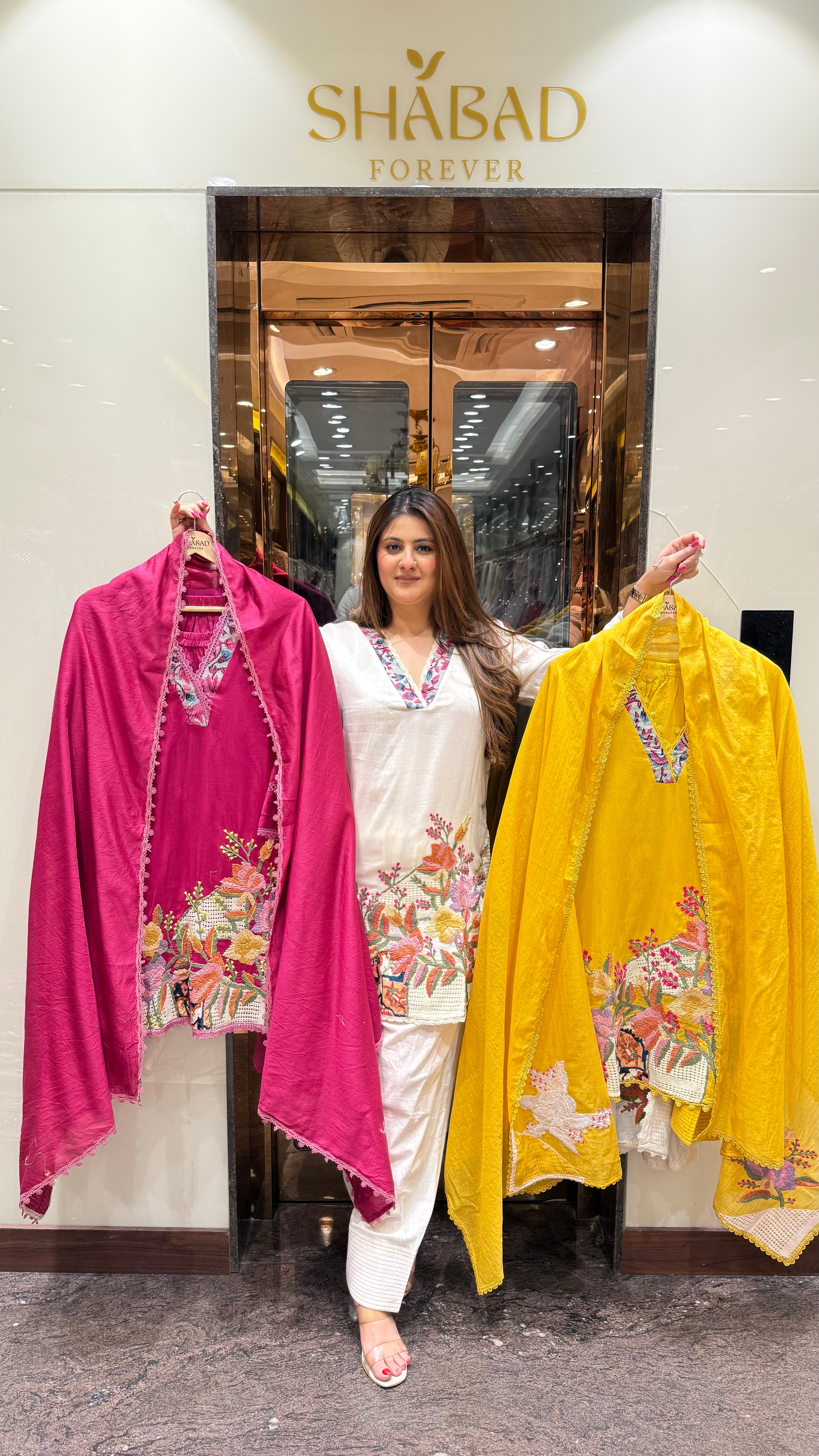 PHULKARI THREAD EMBROIDERED SUIT