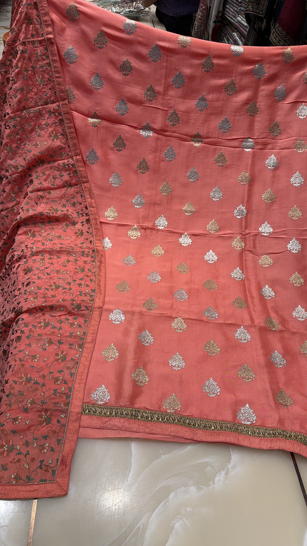 Upada Silk Unstitched Suit