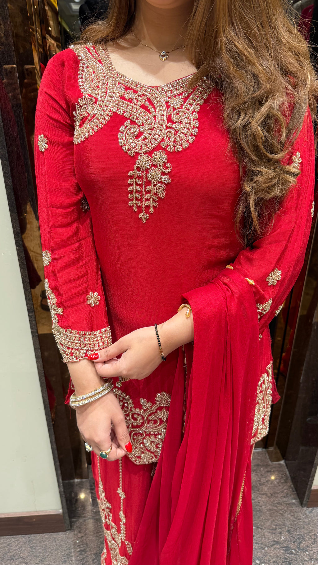 AFSANA HAND EMBROIDERED SHARARA SUIT