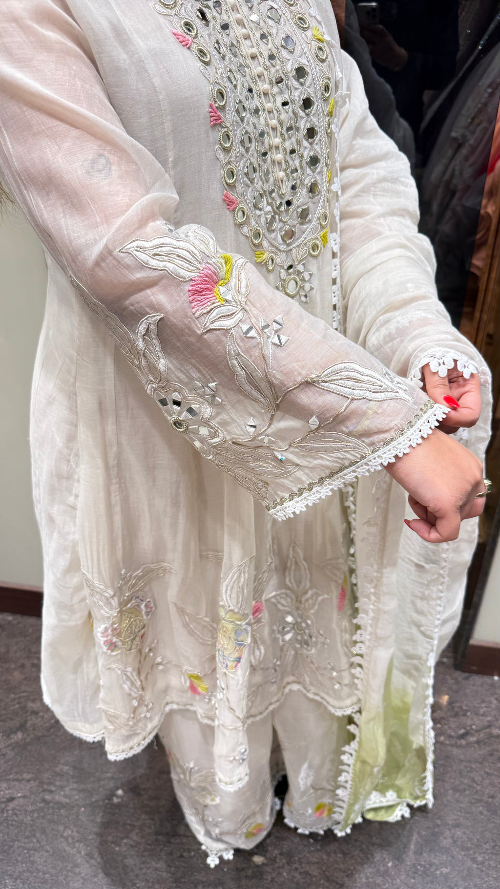 NAAZ MUL COTTON ANARKALI