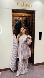 CHANDNI PEPLUM SHARARA SUIT