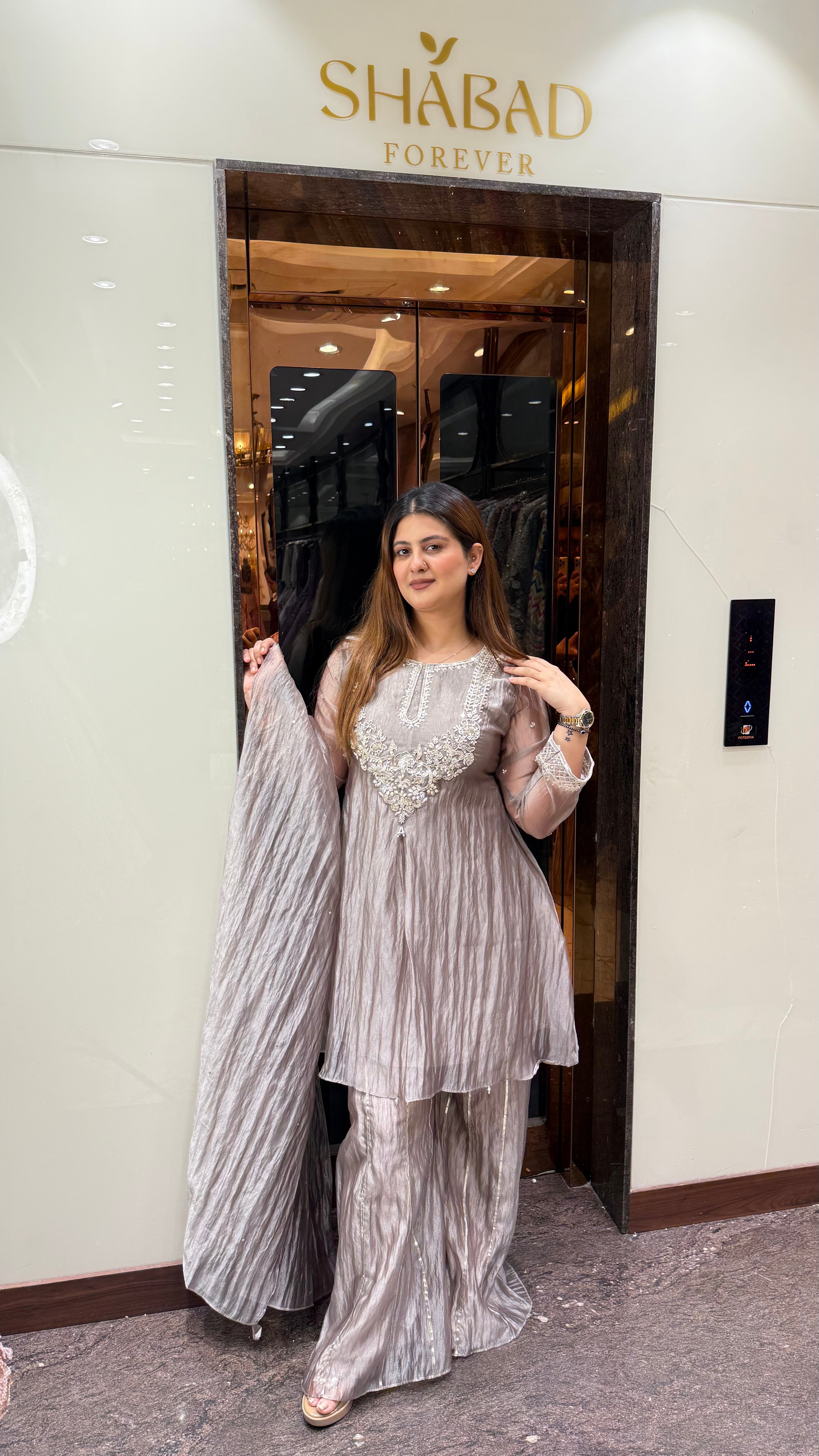 CHANDNI PEPLUM SHARARA SUIT