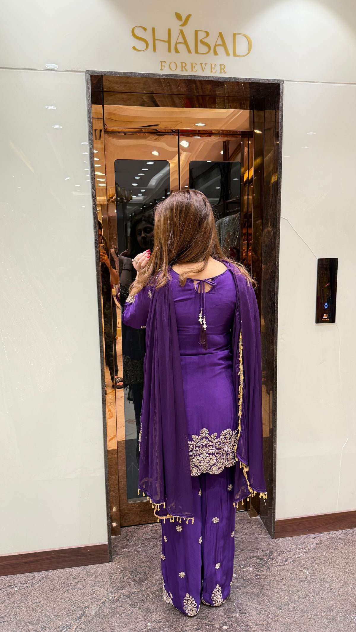AFSANA HAND EMBROIDERED SHARARA SUIT
