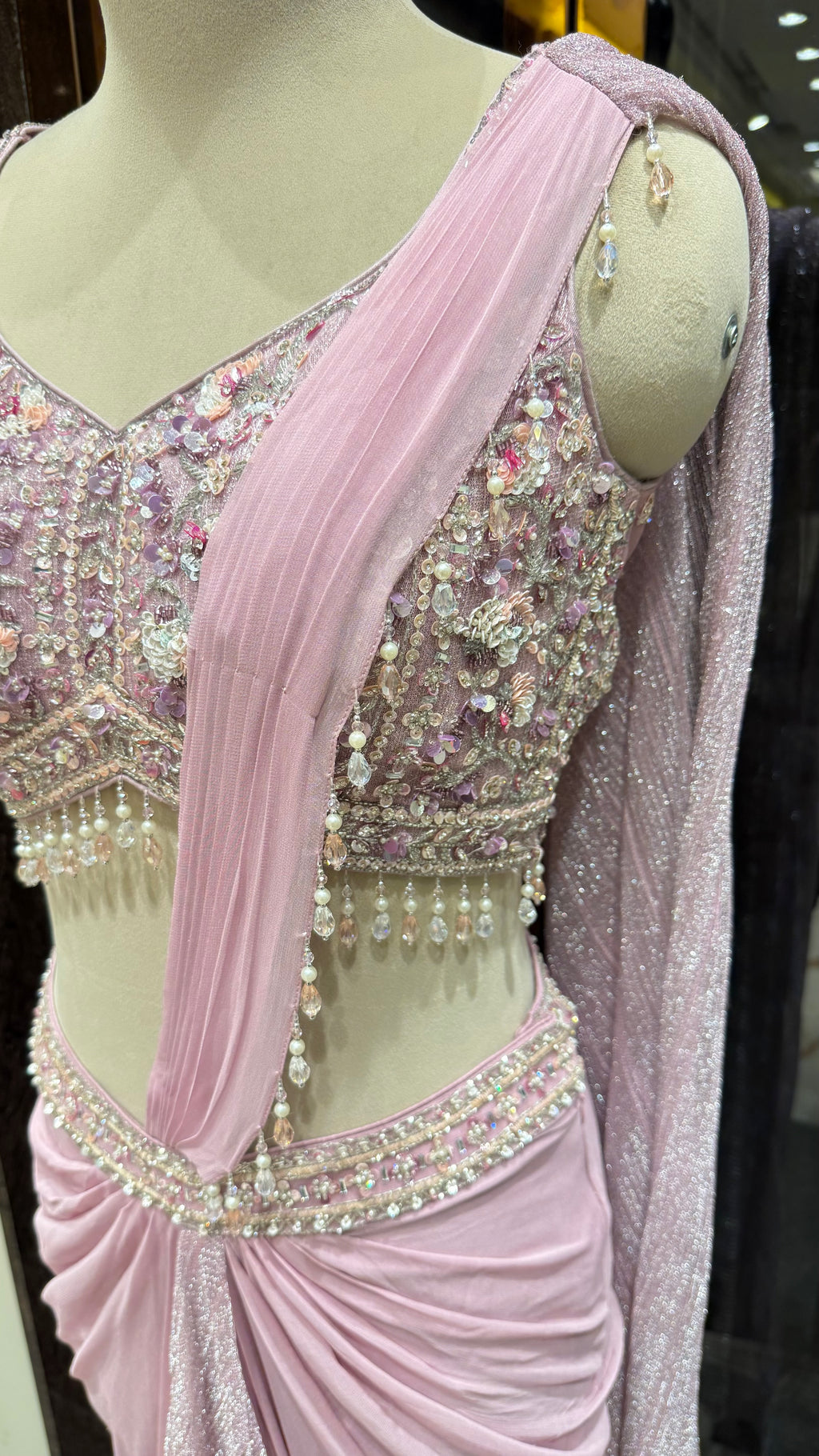 CANDY FLOSS DRAPE SAREE