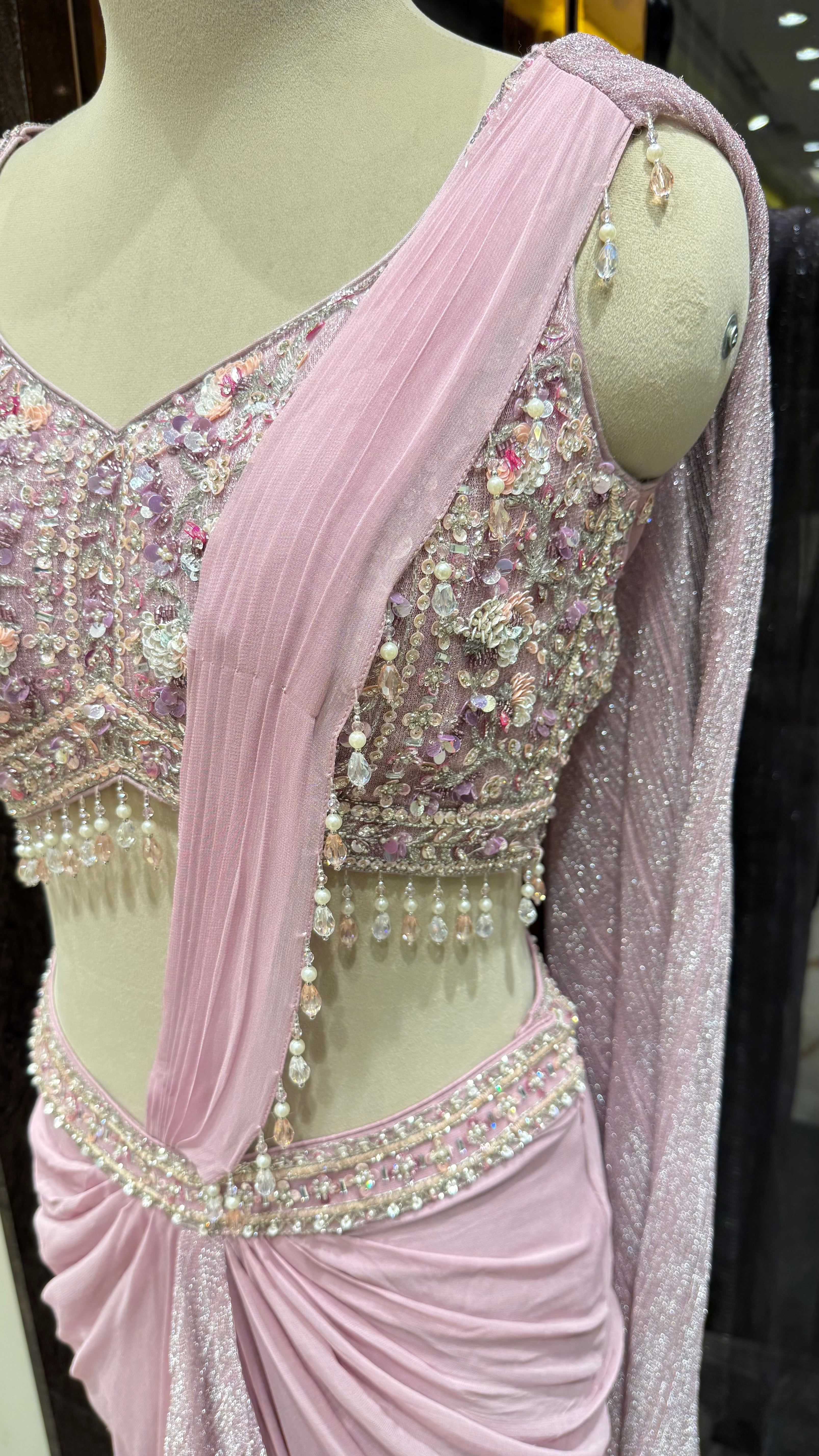 CANDY FLOSS DRAPE SAREE