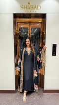 GULBANO BELL SLEEVE CAPE DRESS