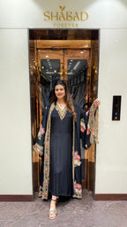 GULBANO BELL SLEEVE CAPE DRESS