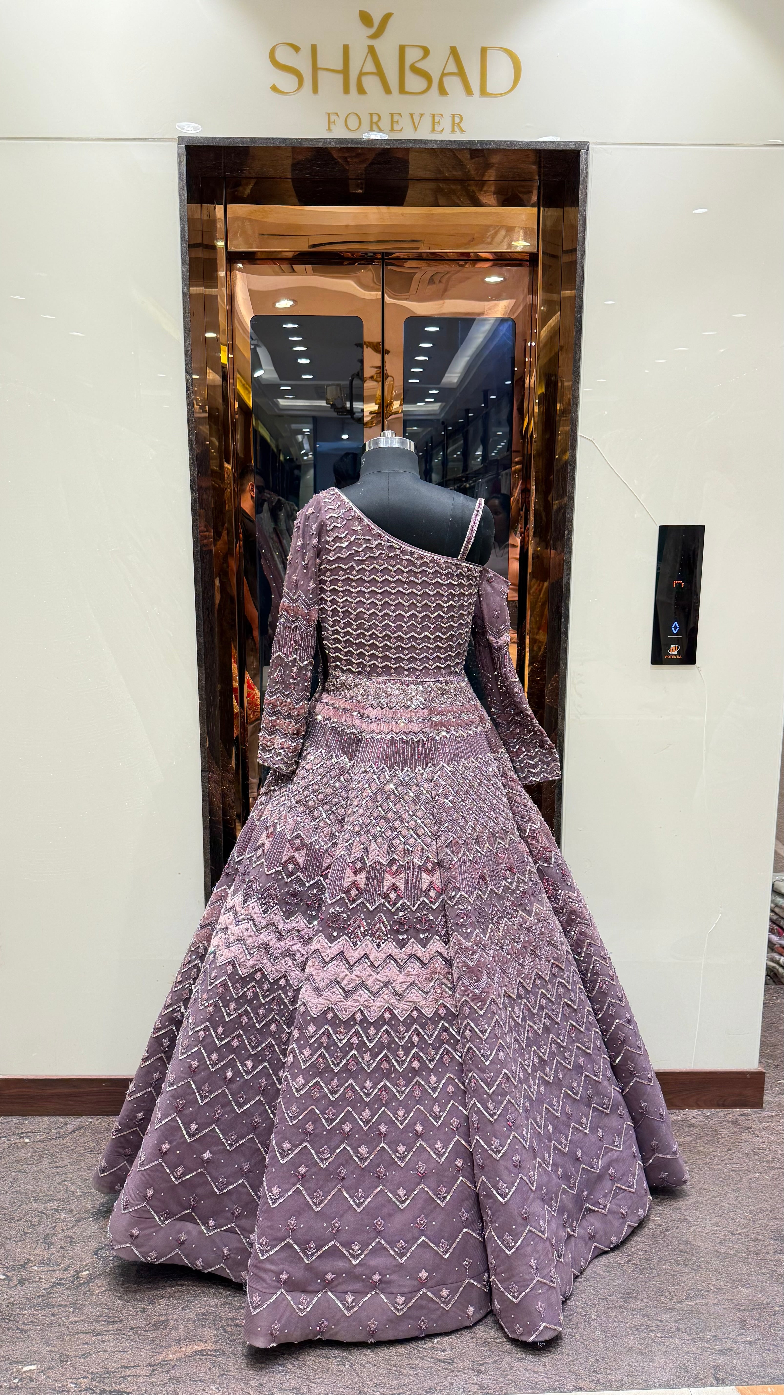 YALINA HEAVY BALL GOWN