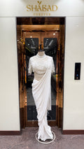 CLOUD PEARL DRAPE SAREE