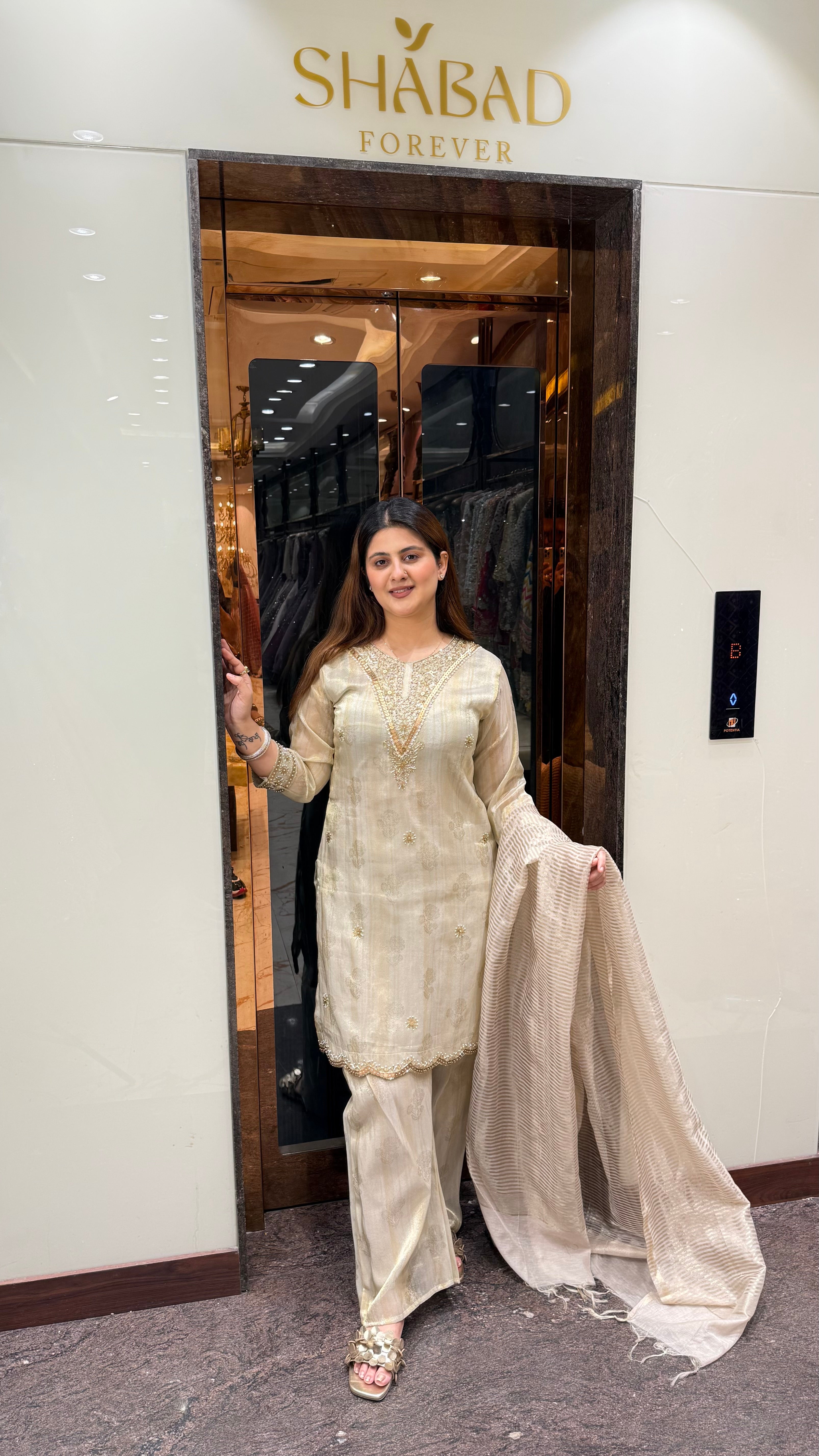MOGRA SHIMMER SUIT