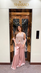 Blush Cutwork Indowestern Set
