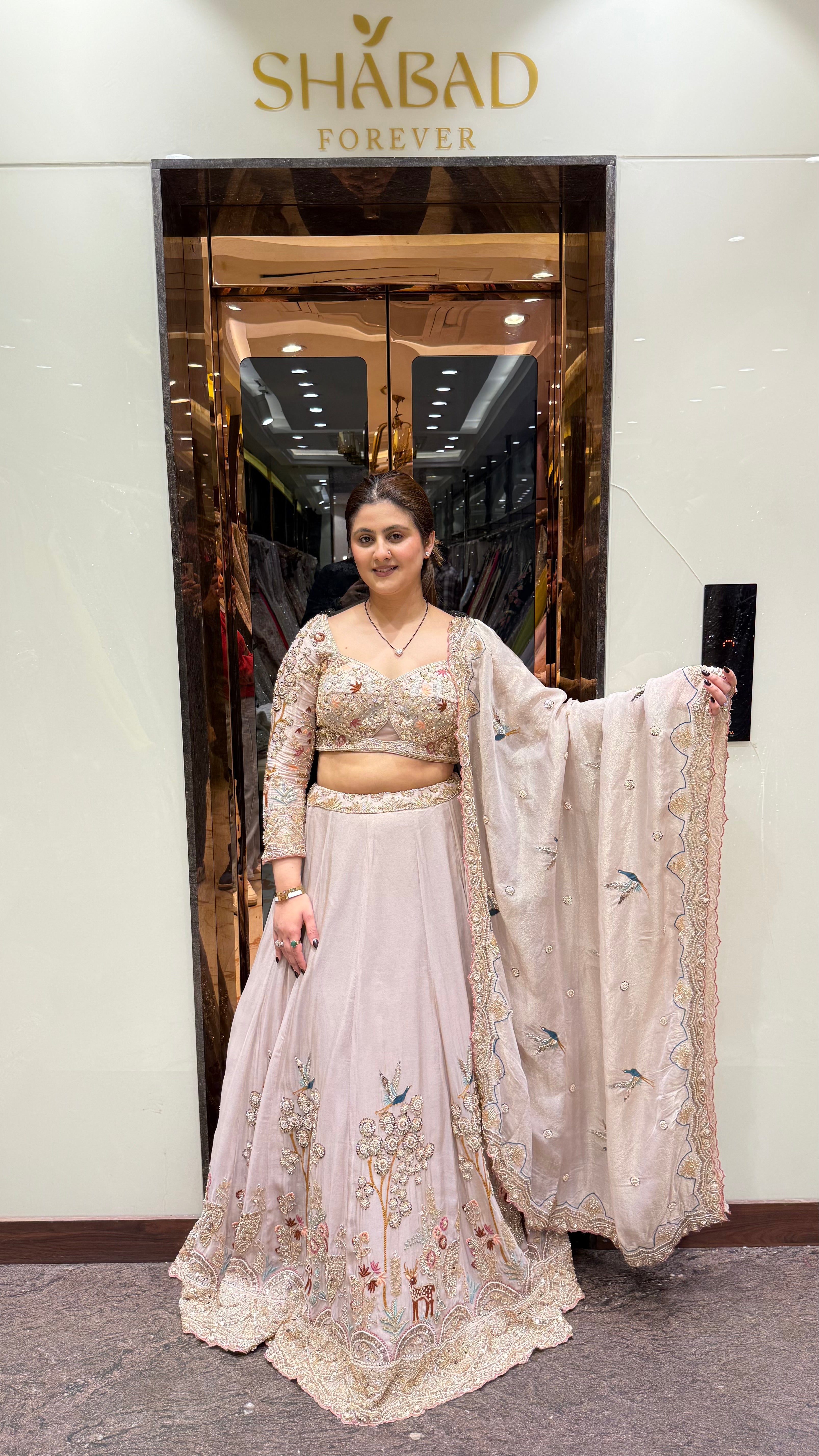 Raaniya Pastel Hand Emboidered Lehenga