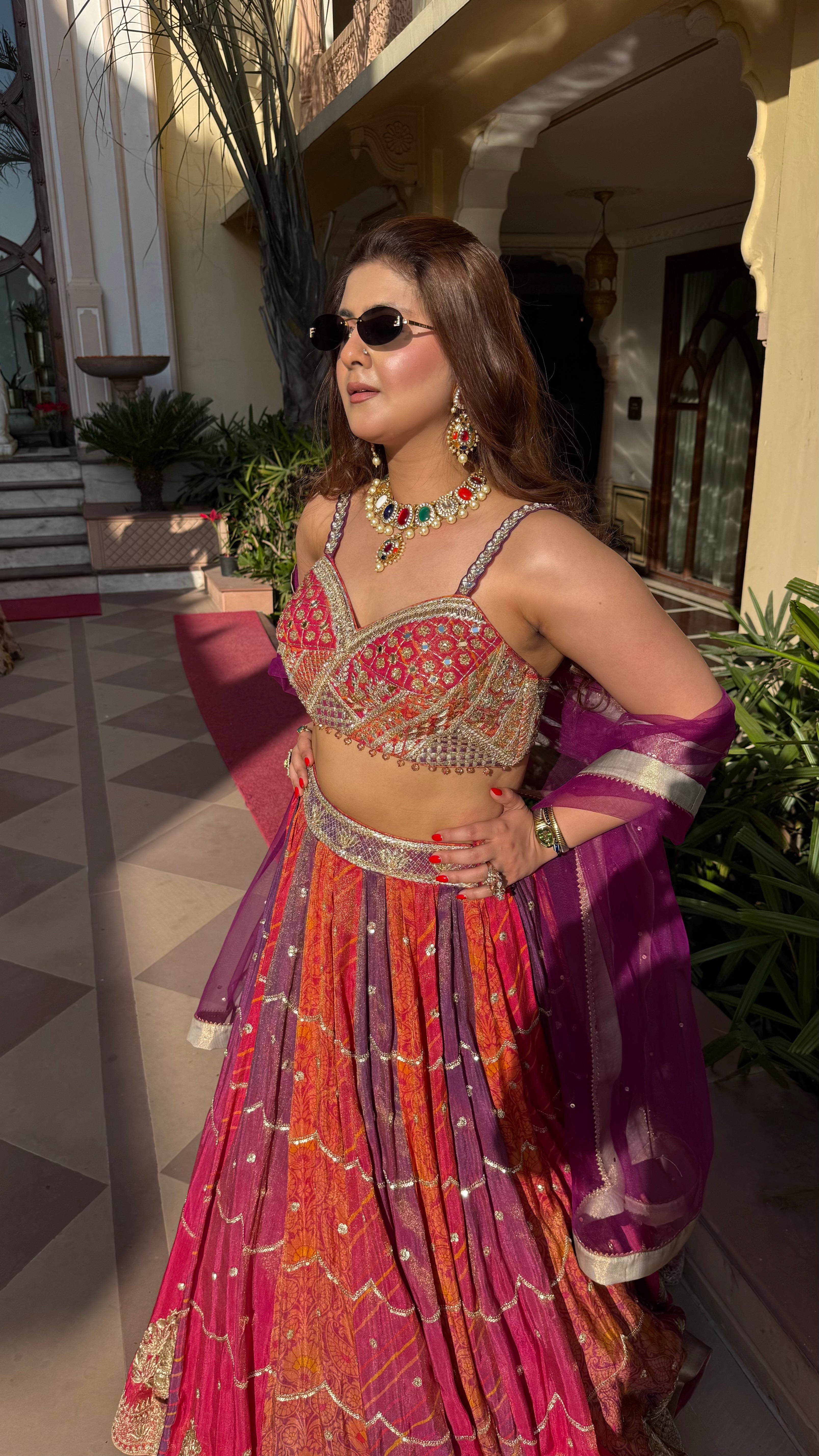 KAASHI MULTIPRINT LEHENGA