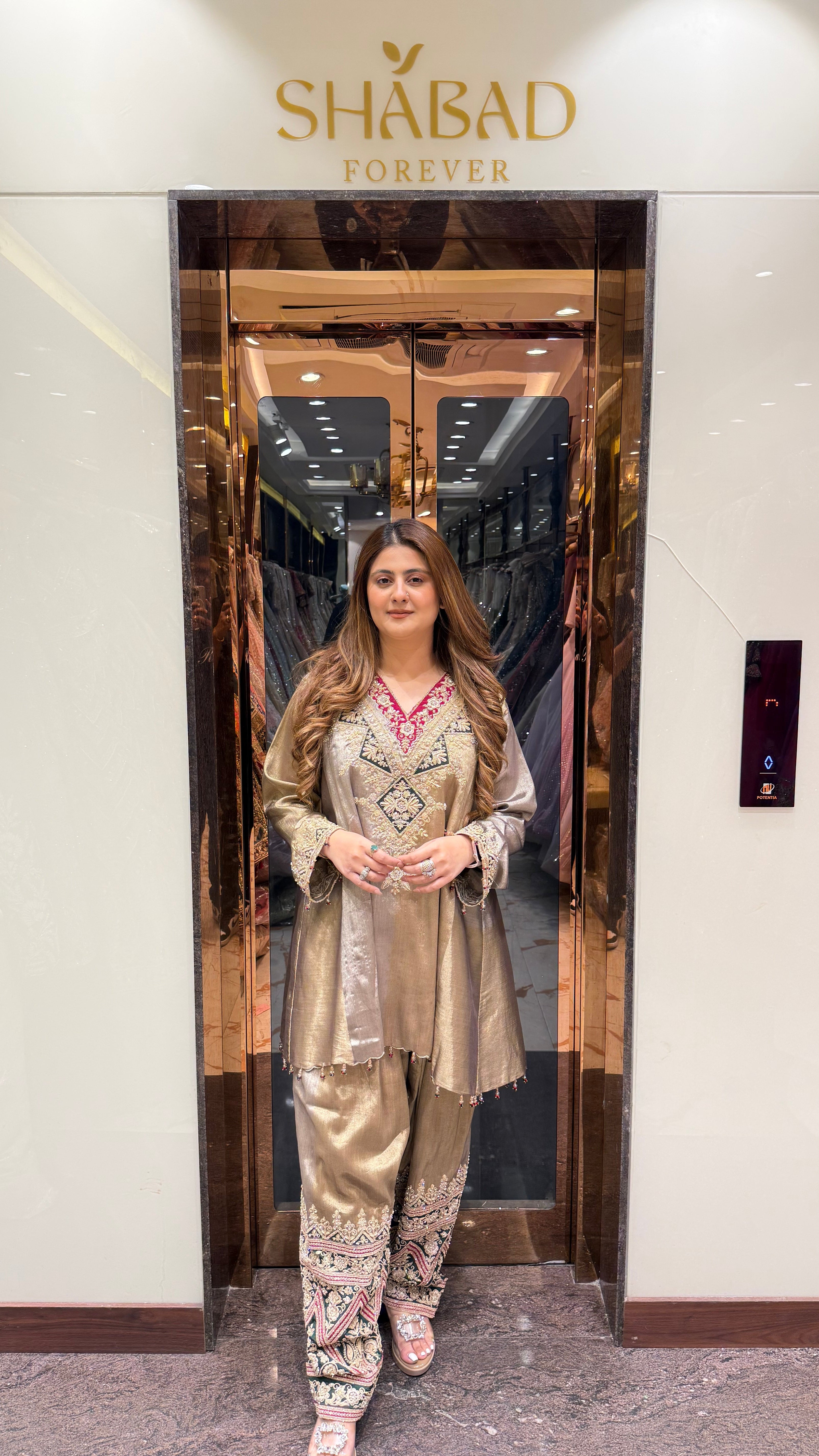 Handwork heavy designer coordset with hand embroidered farshi salwar