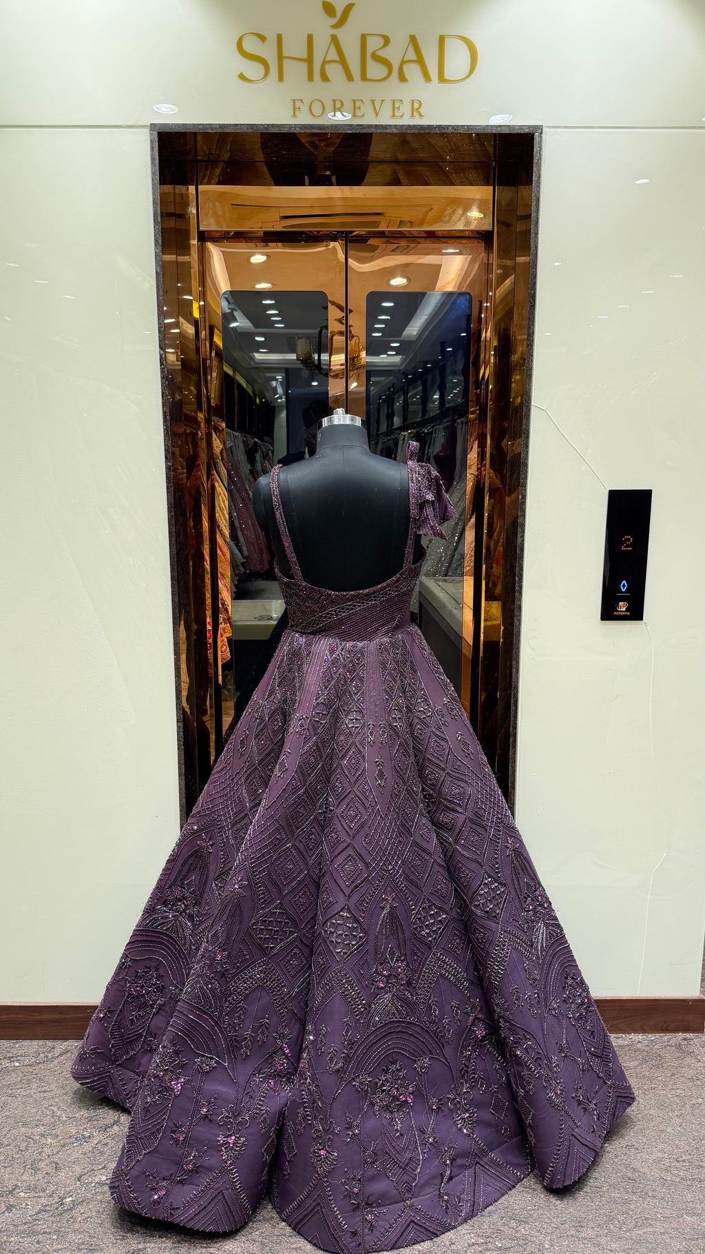 MANDIRA HANDWORK BALLGOWN