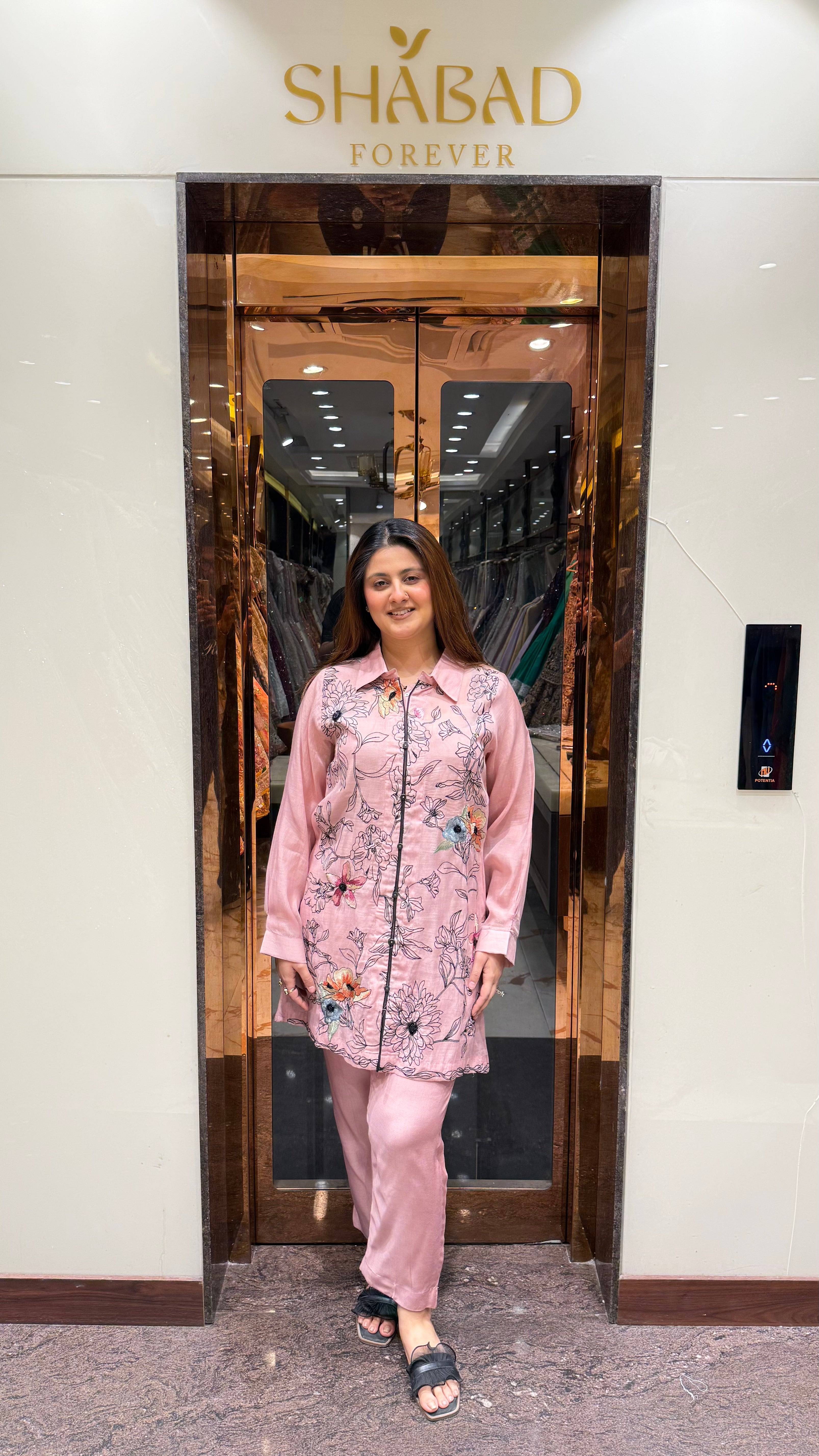 FLORA EMBROIDERED SHIRT CO-ORD