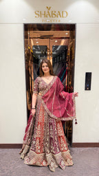 Multicolour heavy designer lehenga