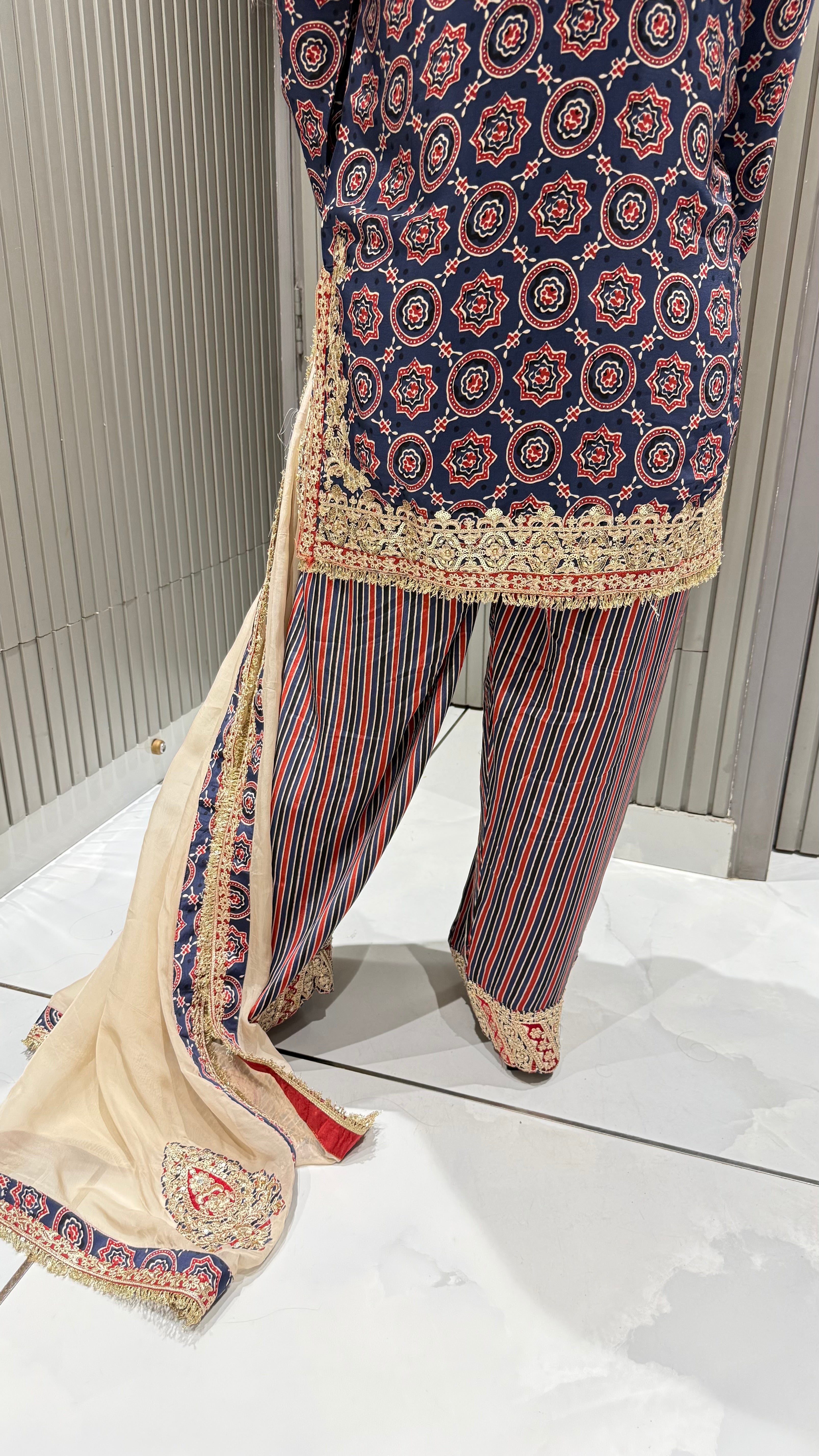 SHAHI AJRAKH SALWAR SUIT