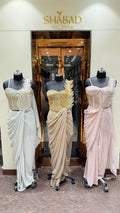 VELVETA CORSET DRAPE SAREE