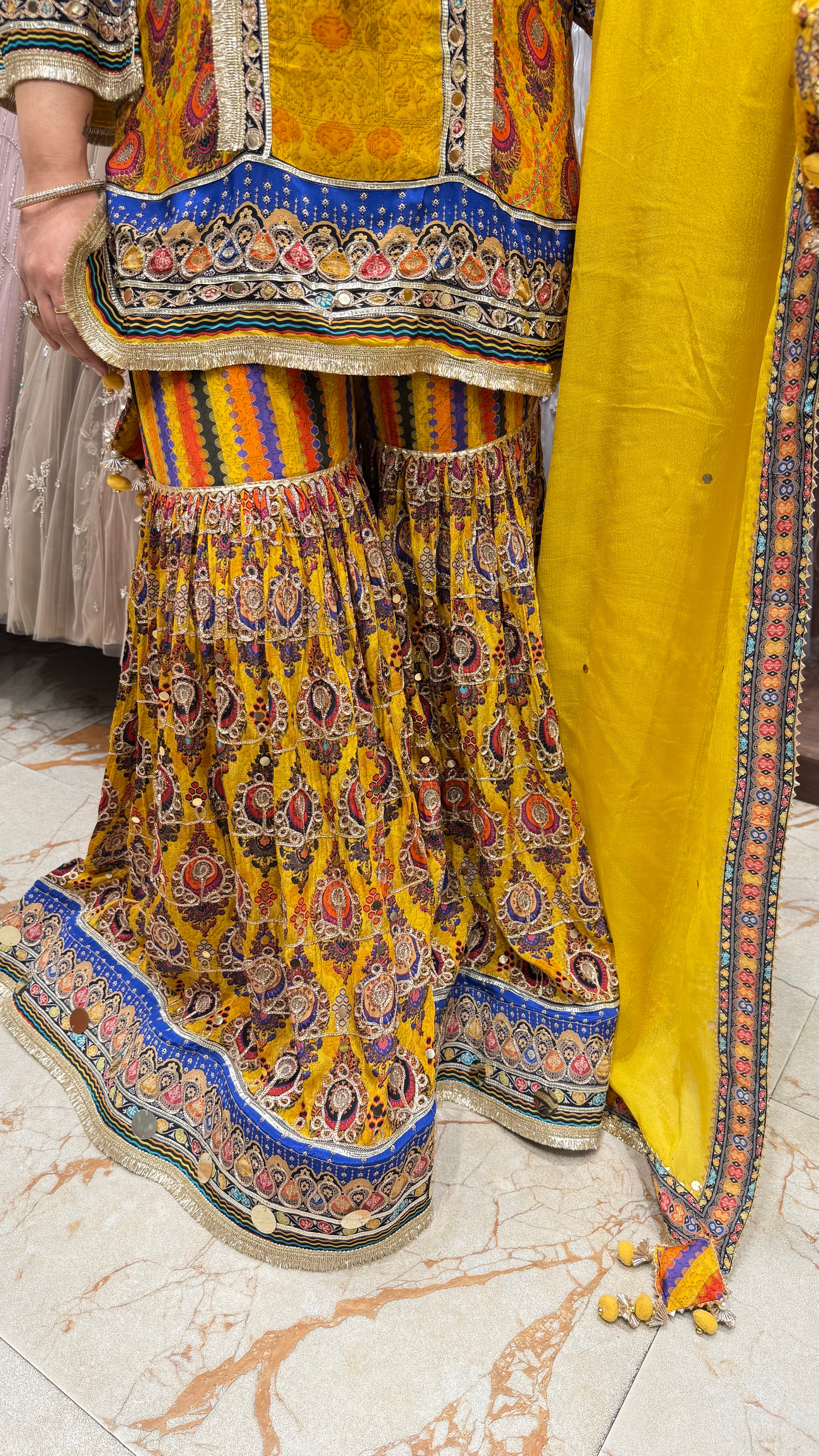 GENDA PHOOL GHARARA SUIT