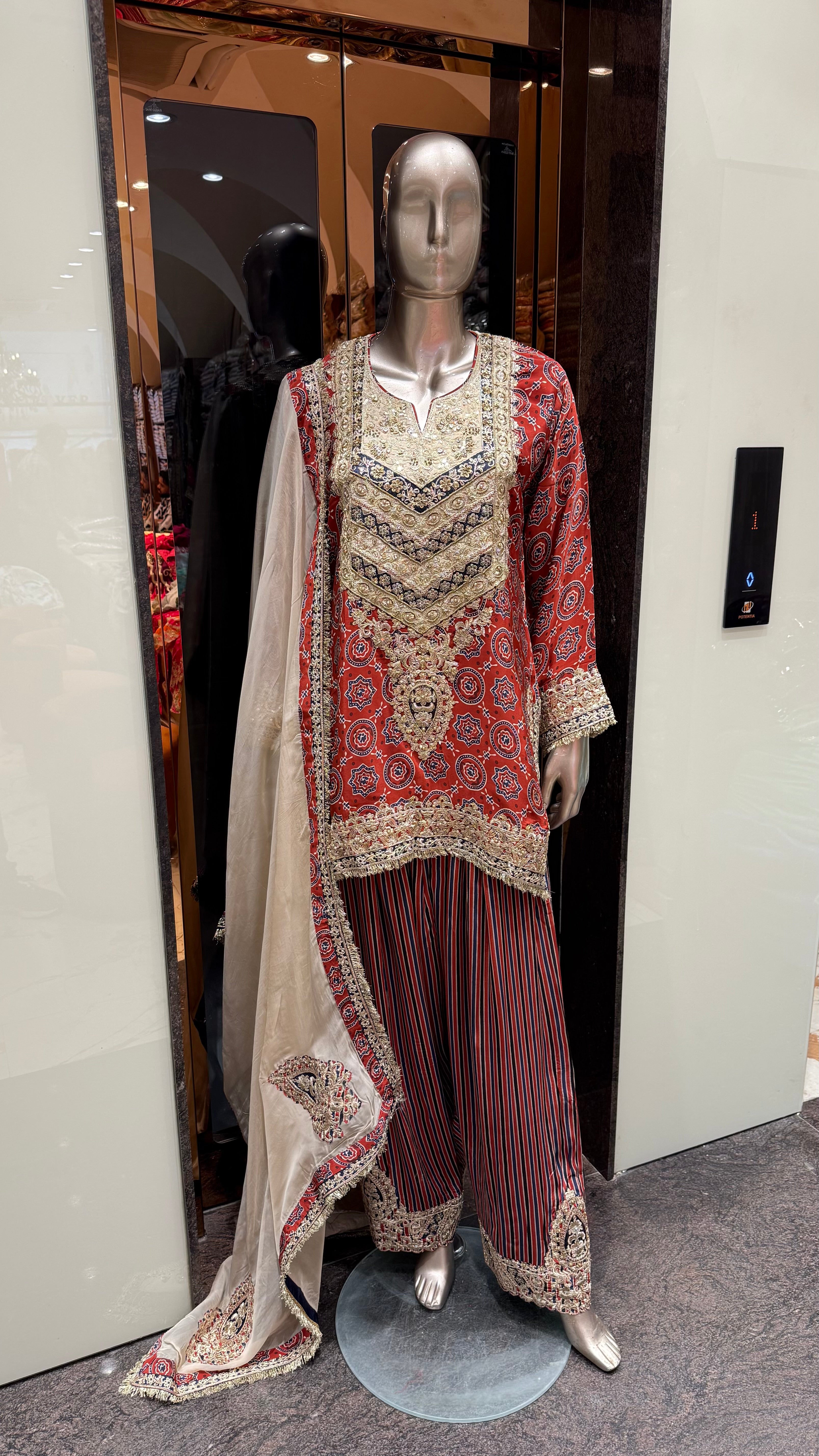 SHAHI AJRAKH SALWAR SUIT