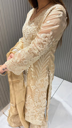 Haania Pearl Hand Embroidered Suit