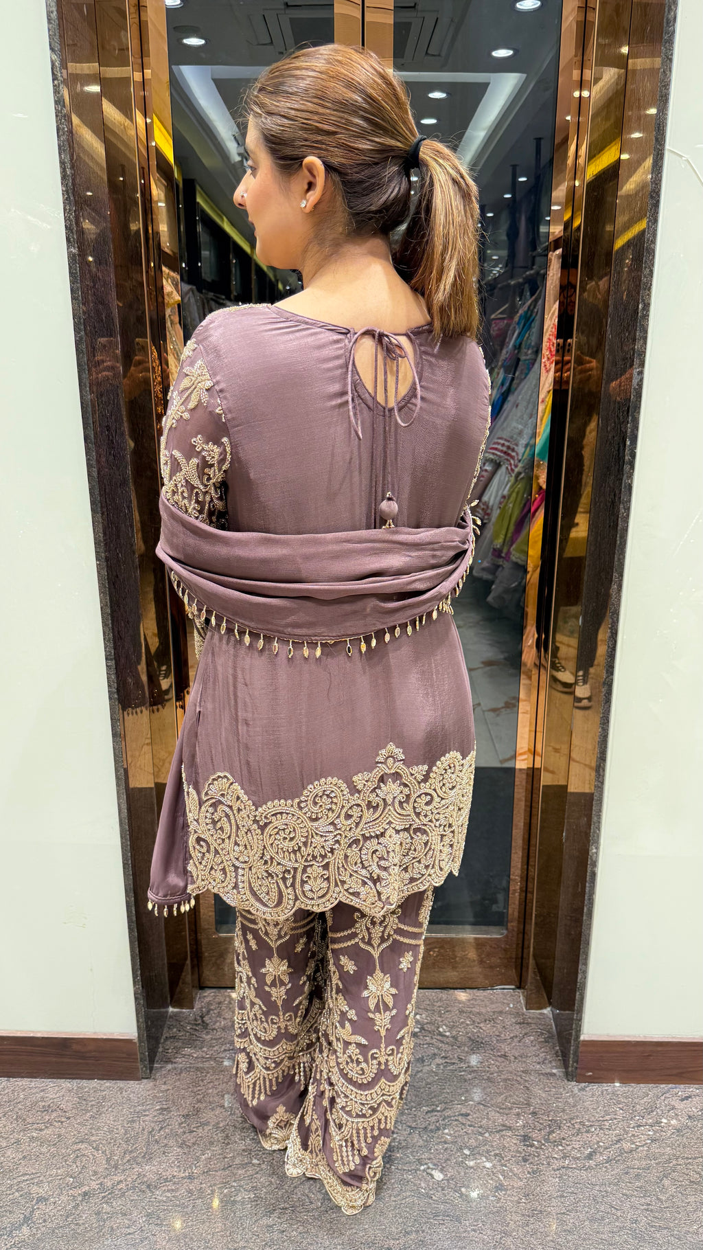 Insha Metallic Pearl Embroidered Suits