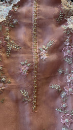 Glass Tissue Hand Work Unstitched Suit
