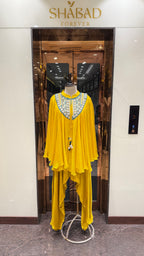 ZINNIA EMBROIDERED KAFTAN DHOTI SET