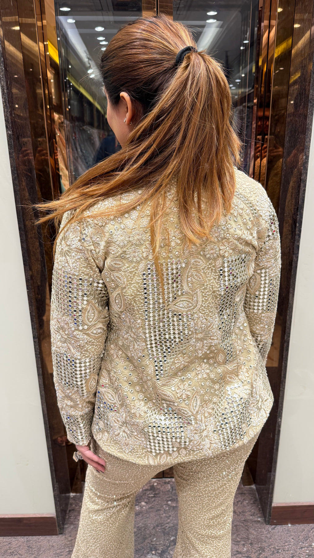 Indowestern blazer set with waistcoat