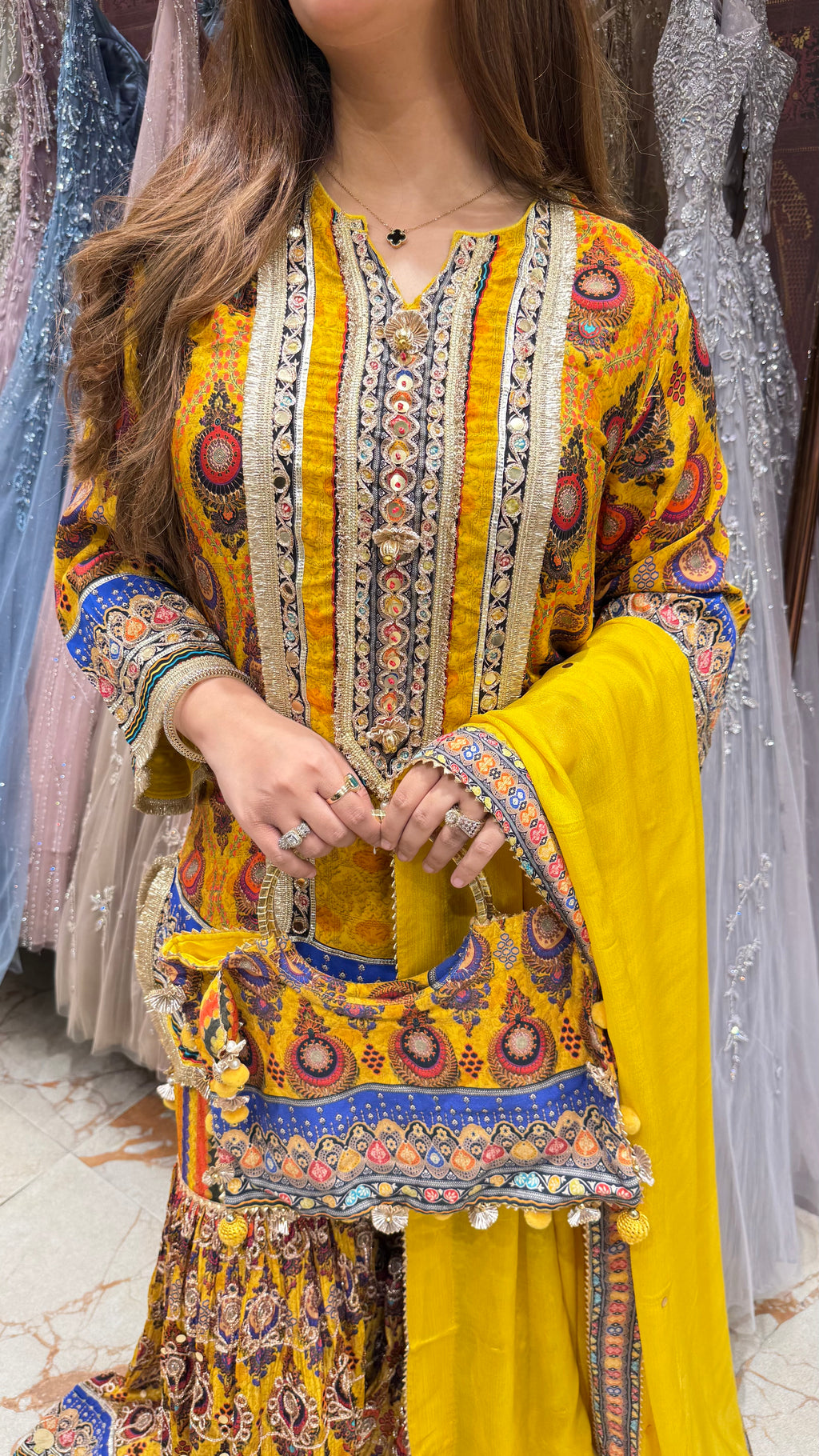 GENDA PHOOL GHARARA SUIT