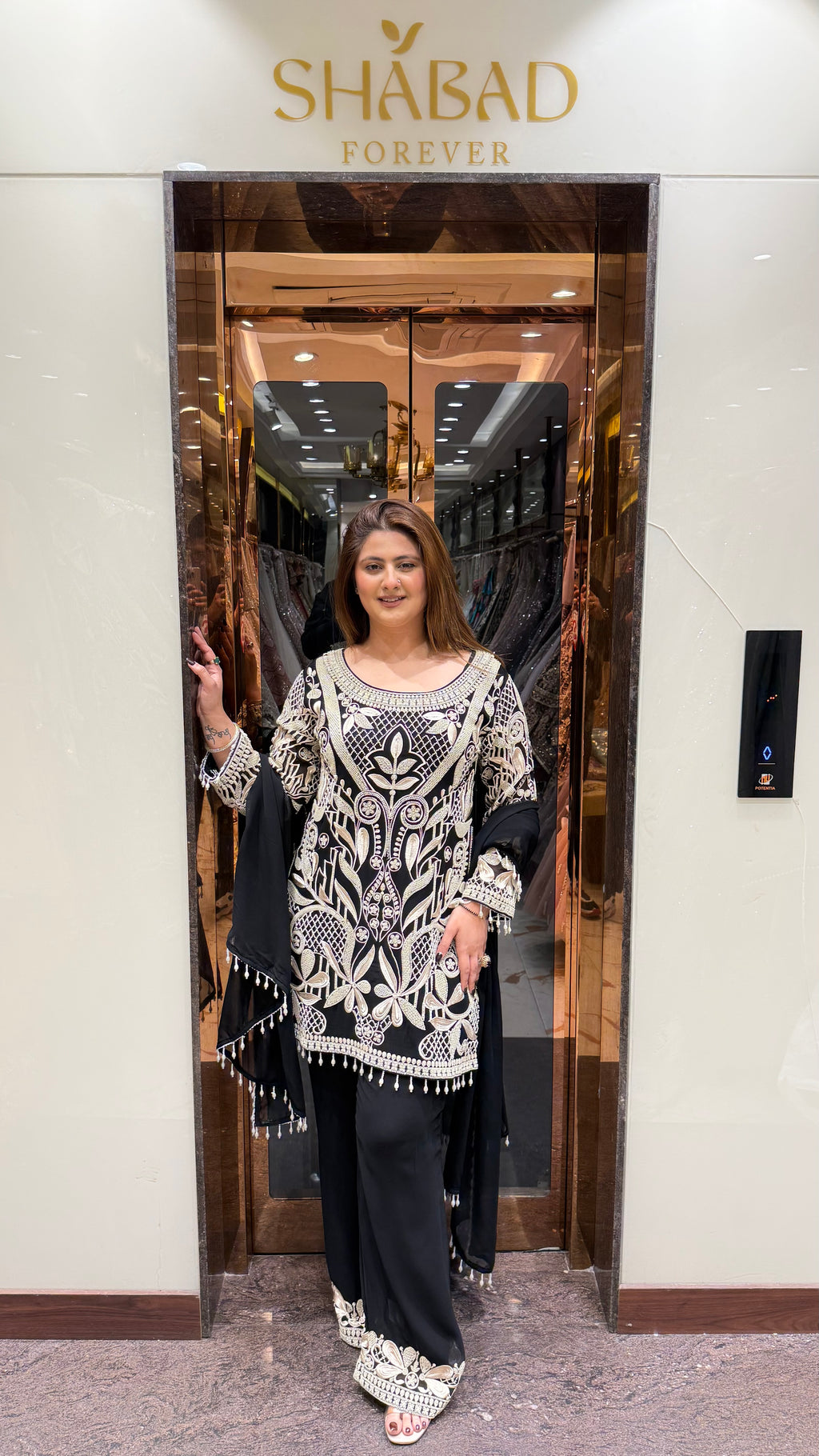 Pearl Pop Embroidered Suit