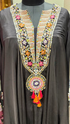TASSEL HEM KAFTAN PANT SET