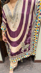Horse Detailing Kaftan Set with Salwar