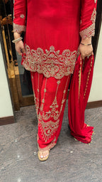 AFSANA HAND EMBROIDERED SHARARA SUIT