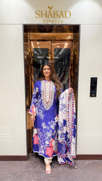 Zaria Muslin Cotton Pakistani Suit