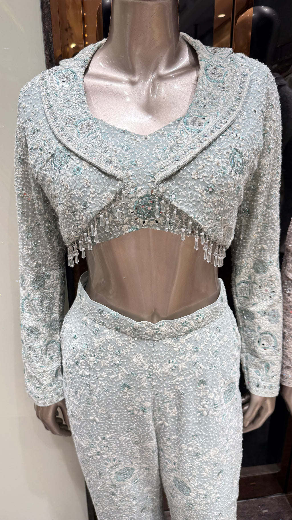ZAREEN CRYSTAL TASSEL CO-ORD SET