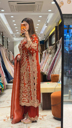NIGAAH LONG HANDWORK READYMADE SUIT
