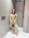 Dual Shade Micro Shimmer Coord Set With Dabka Work