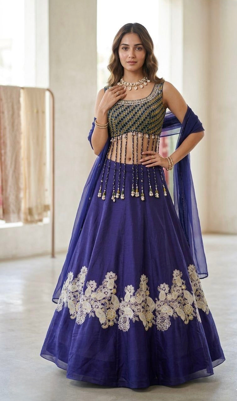 TASSEL TRAIL CHOLI LEHENGA