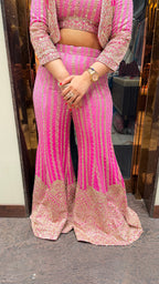 OMBRE PINK JACKET SHARARA SET