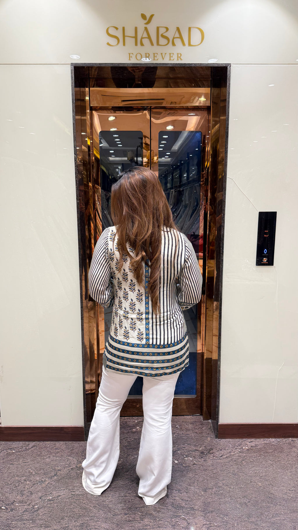 ETHINA CREPE PRINTED SHIRT