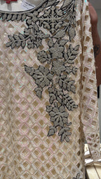 Laser Cut And Handwork Embellished Suit