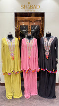 TASSEL HEM KAFTAN PANT SET