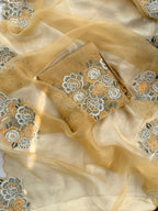 GUL E NOOR Organza Unstitched Suit