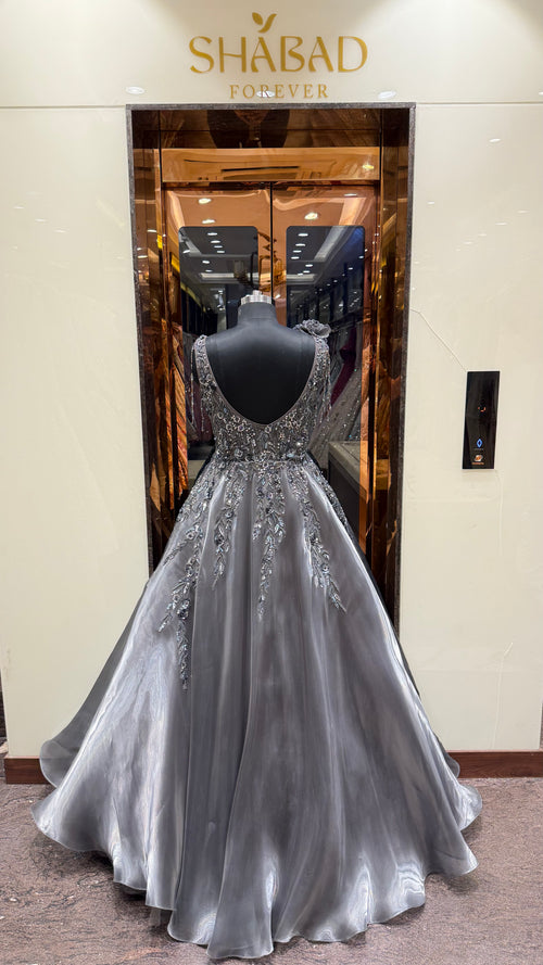 CELESTE EMBROIDERED BALL GOWN