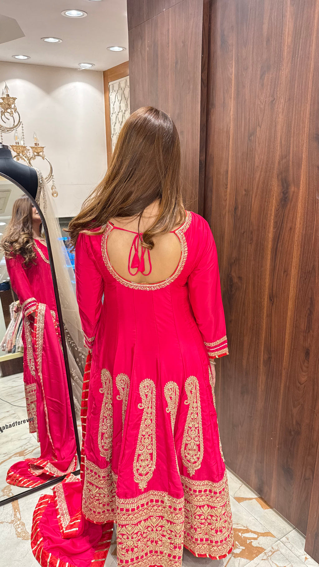SAAHIBA RANI PINK ANARKALI
